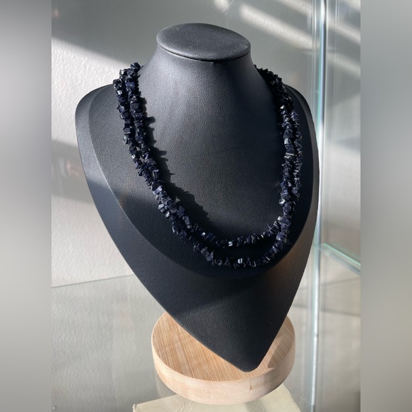 Blue Goldstone Necklace - Picture 13 of 14